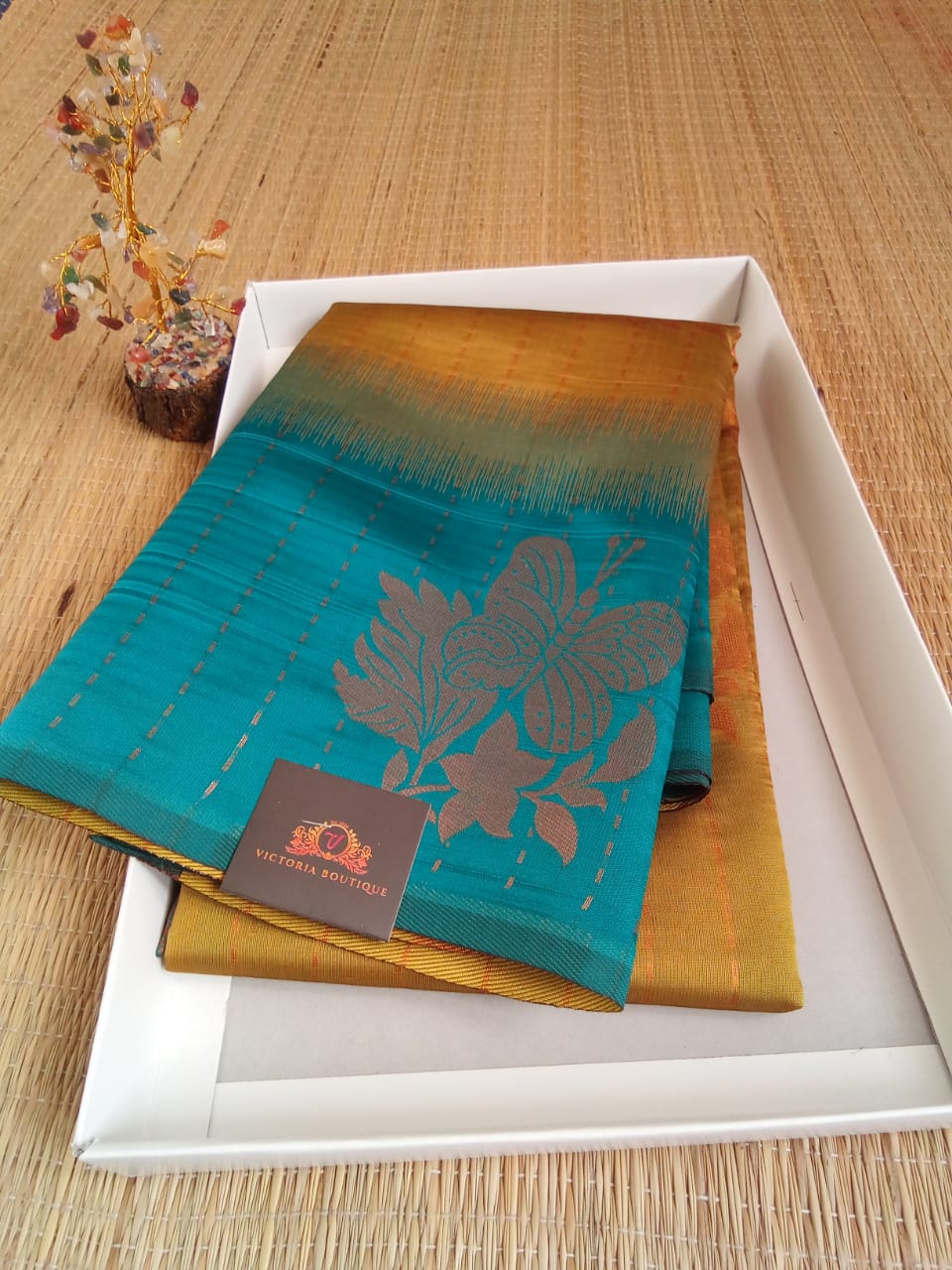 Dye-and-Dye Soft Silk Saree
